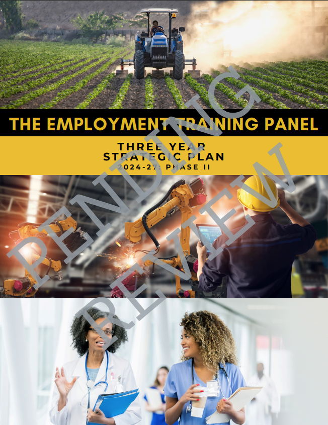 Cover Page of the ETP 24-27 Strategic Plan